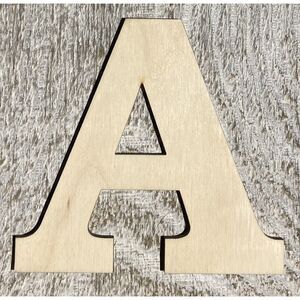 ¼” Plywood Letter – 8” Tall – Font01 - A